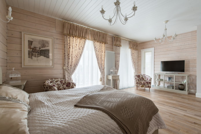 slaapkamer in Proven?aalse stijl in het interieur van het huis