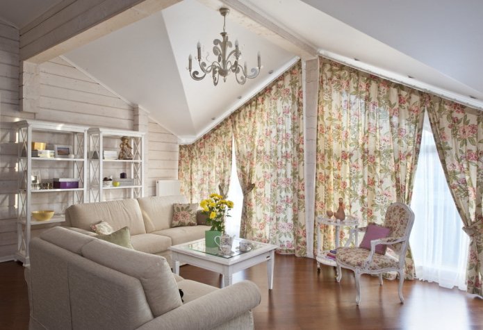 woonkamer in een landhuis