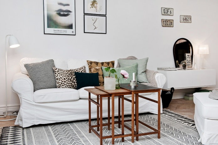 Ontwerpproject van een woonkeuken in Scandinavische stijl