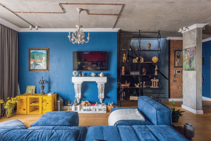 loft in de woonkamer