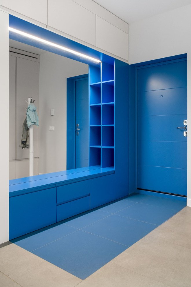 blauwe deuren