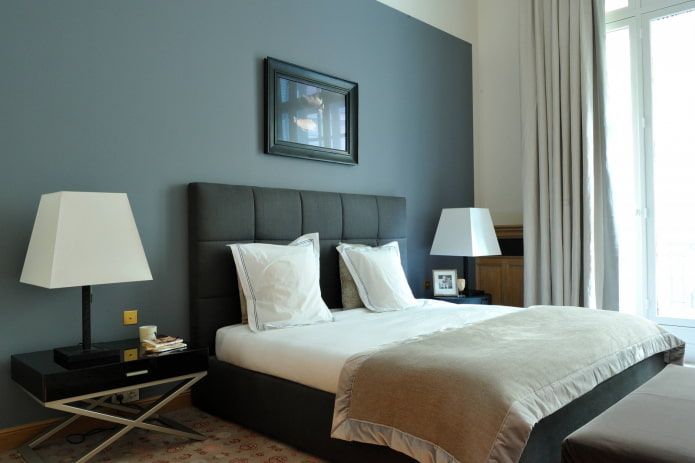 Blauw-grijs interieur