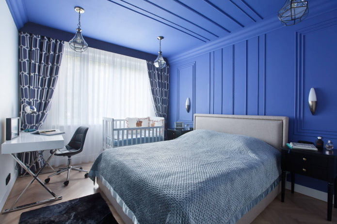 Blauw plafond