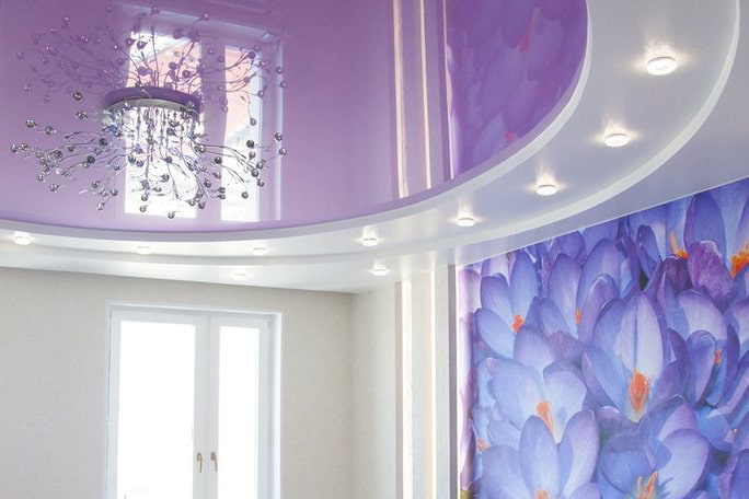 Plafond met twee niveaus