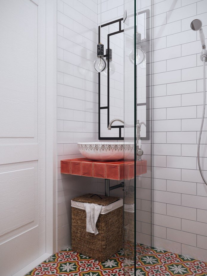 badkamerontwerp met douchecabine