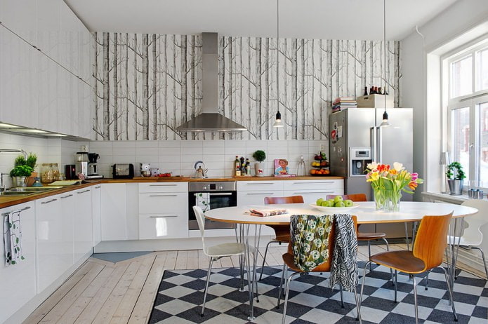 Scandinavische stijl in de keuken