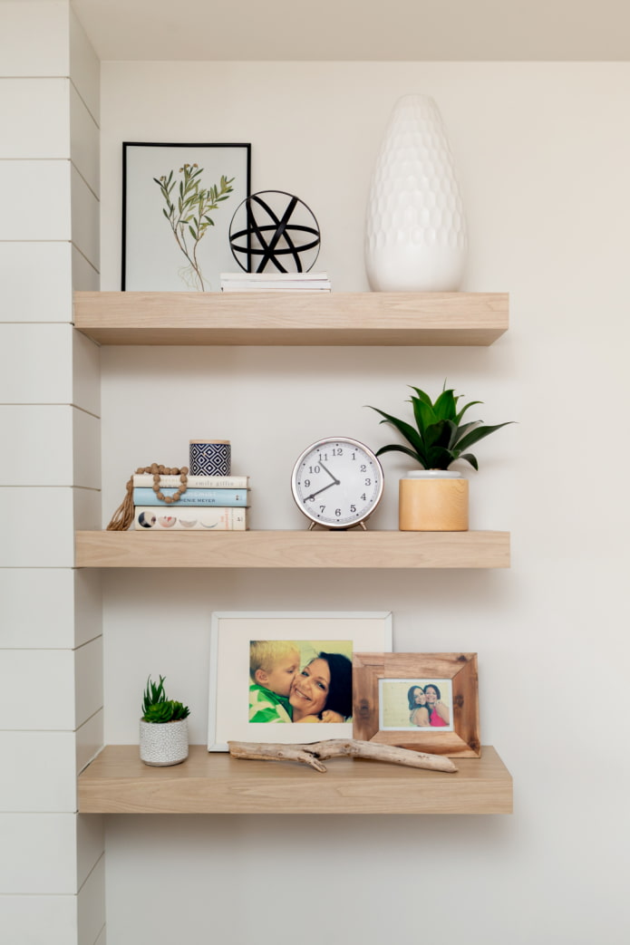 Decoratie op de planken