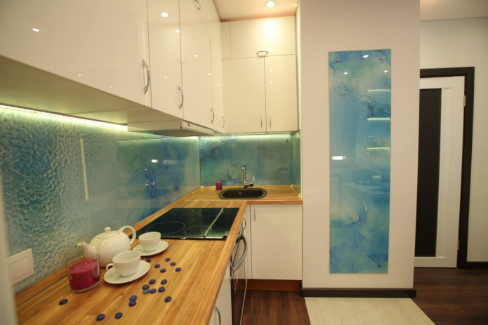 skinali met het effect van beslagen glas