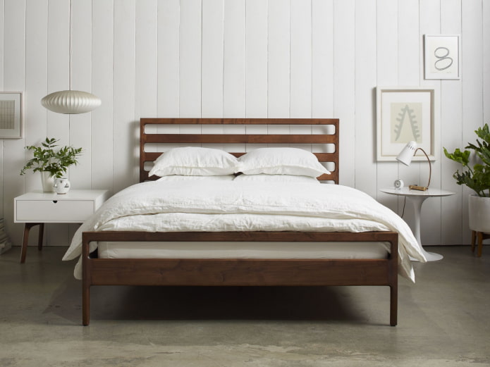 houten bed
