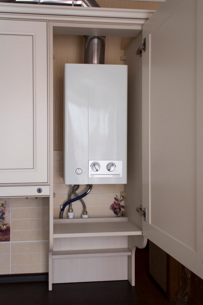 tafelbladkast voor gasboiler