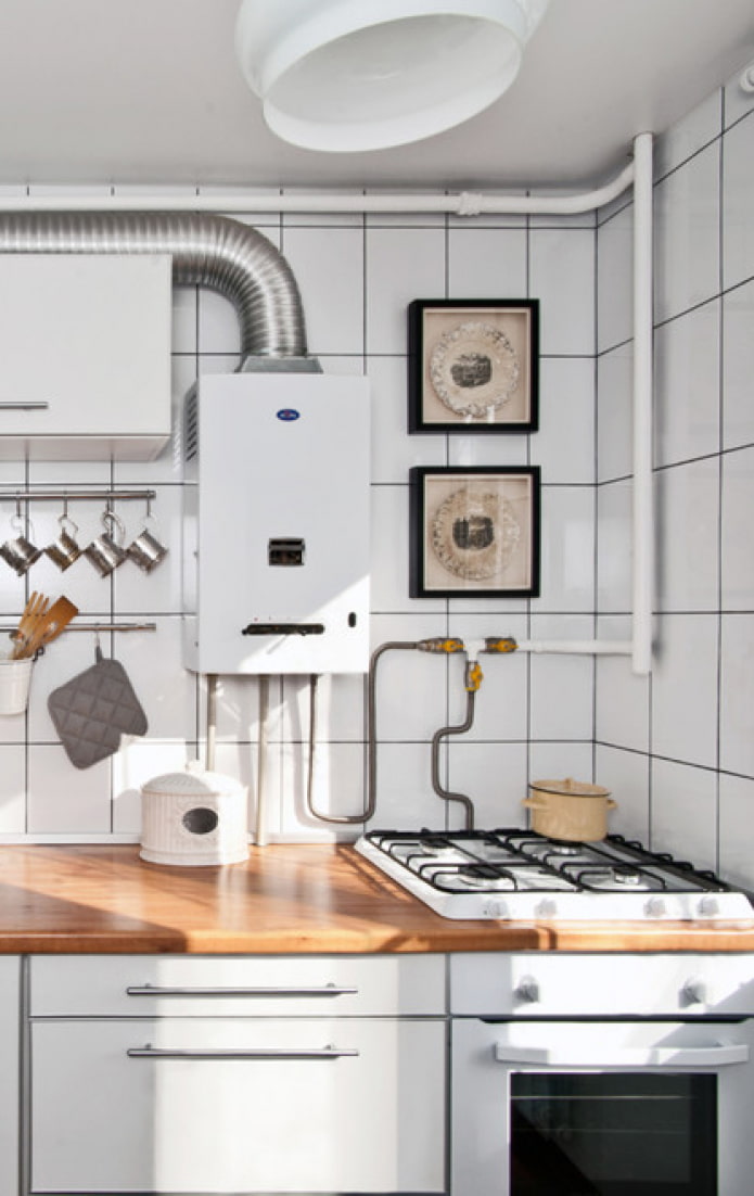 Kolom in de kleur van de muren