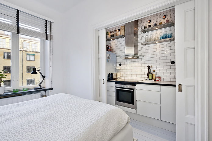 keuken bij slaapkamer
