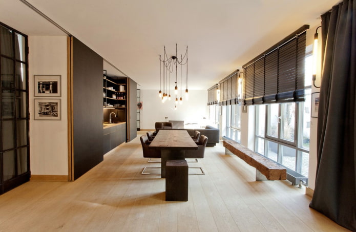 verberg de keuken in huis