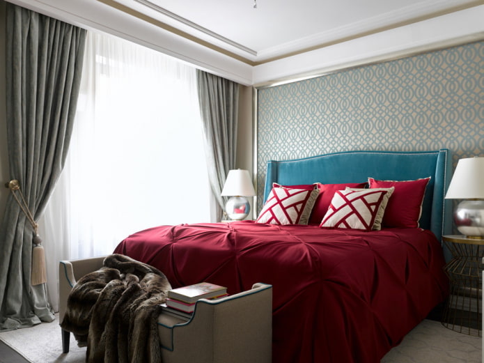 Felgekleurde kersenhouten sprei