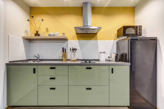 keuken in gedempte tinten