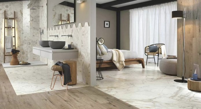 gecombineerde vloer in een appartement