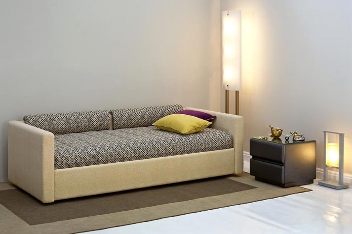 enkele bank in het interieur