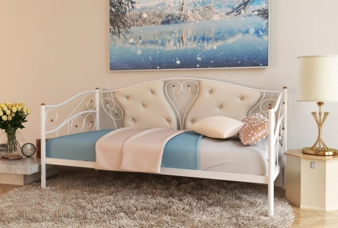 enkele bank in het interieur