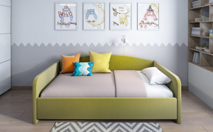 anderhalve bank in het interieur