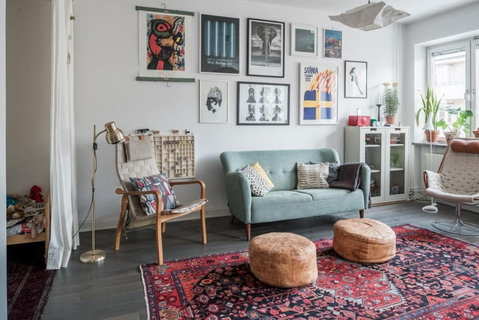 Tapijt in een modern interieur