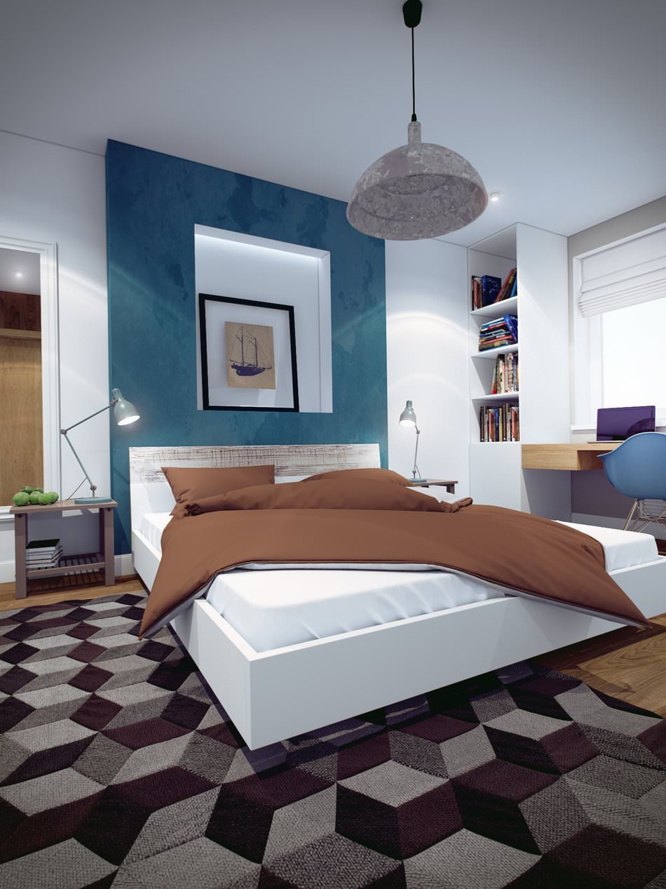 slaapkamer in een tweekamerappartement