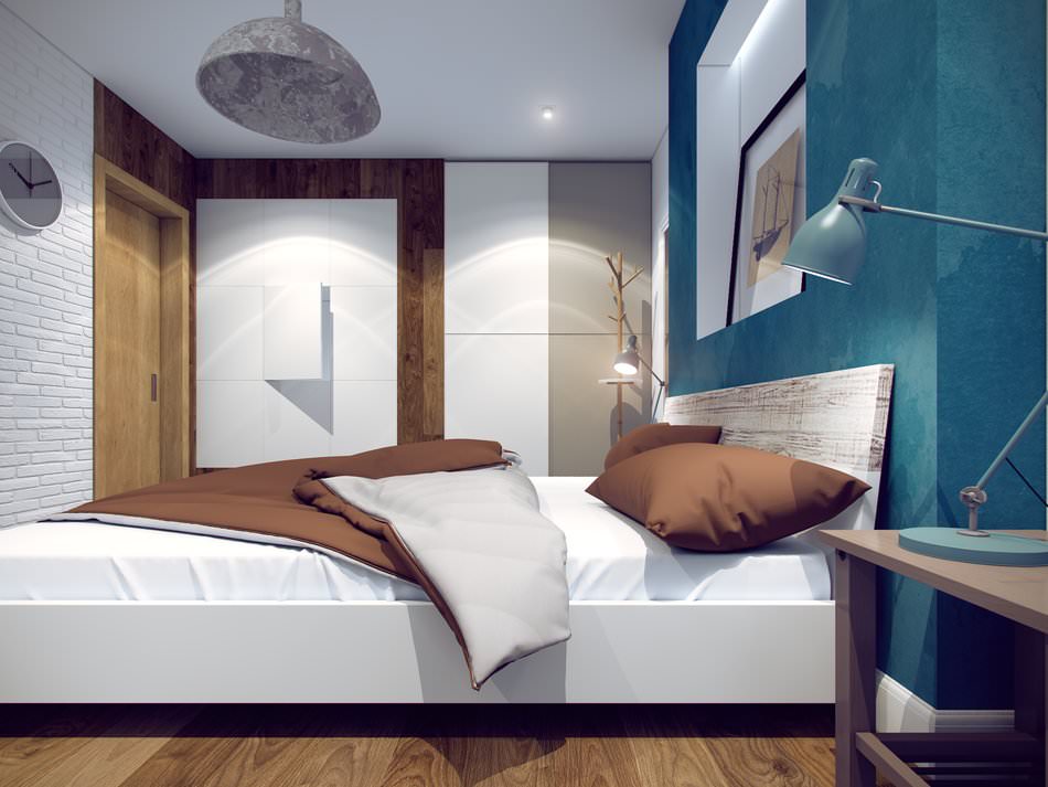 slaapkamer in een tweekamerappartement
