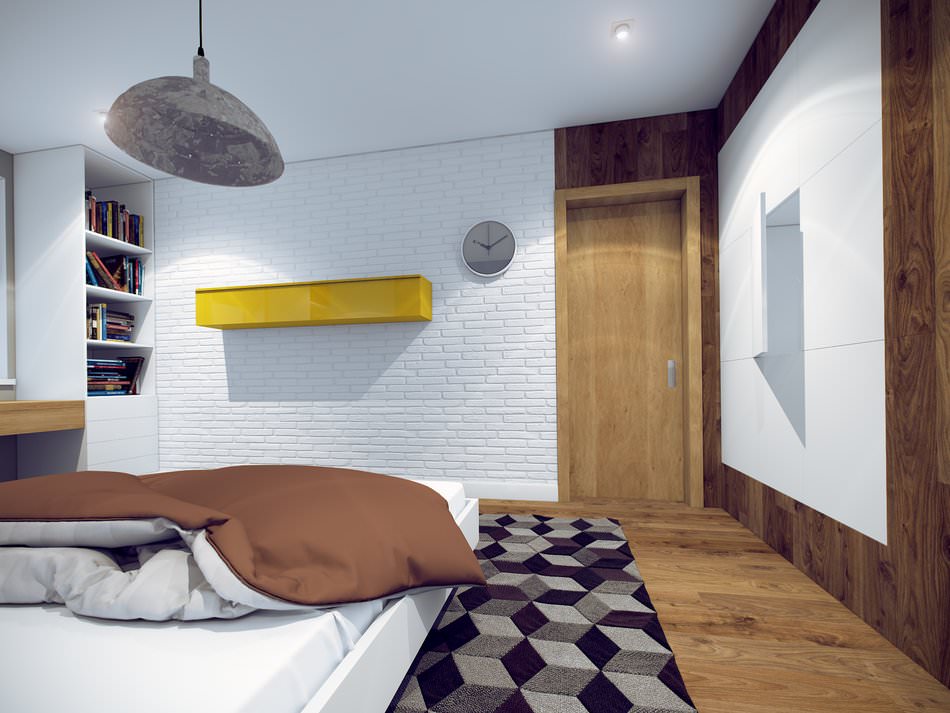 slaapkamer in een tweekamerappartement