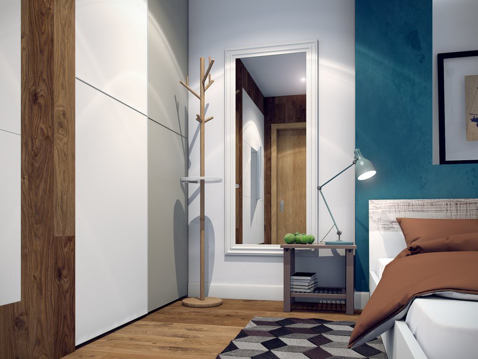 slaapkamer in een tweekamerappartement