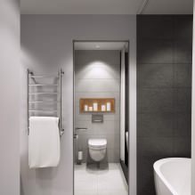 Modern ontwerp van een eenkamerappartement 43 m? van de studio Geometrium-0