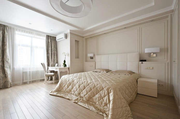 Beige muren in de slaapkamer