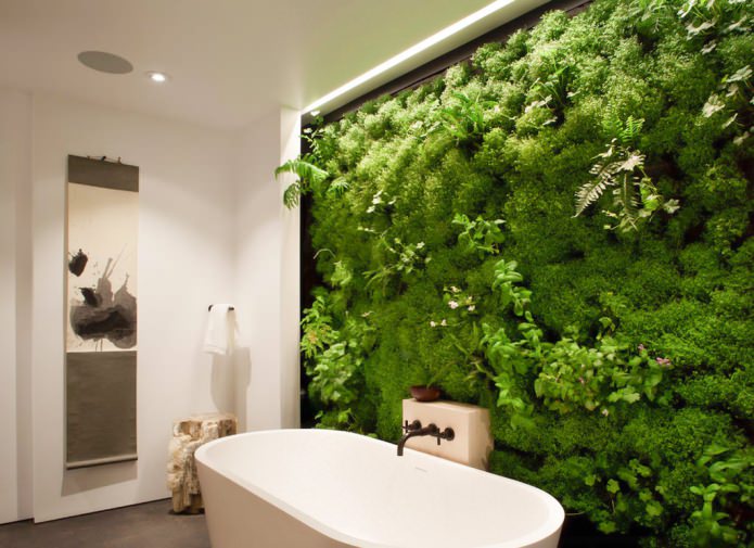 eco-stijl badkamerinterieur