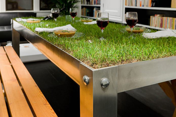 eettafel in eco-stijl