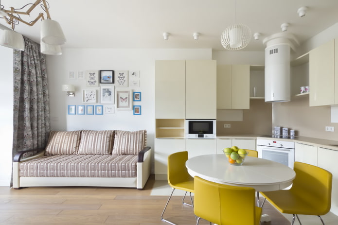 keuken-slaapkamer interieurontwerp