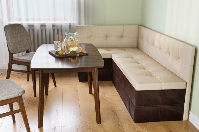 meubelhoek in het keukeninterieur