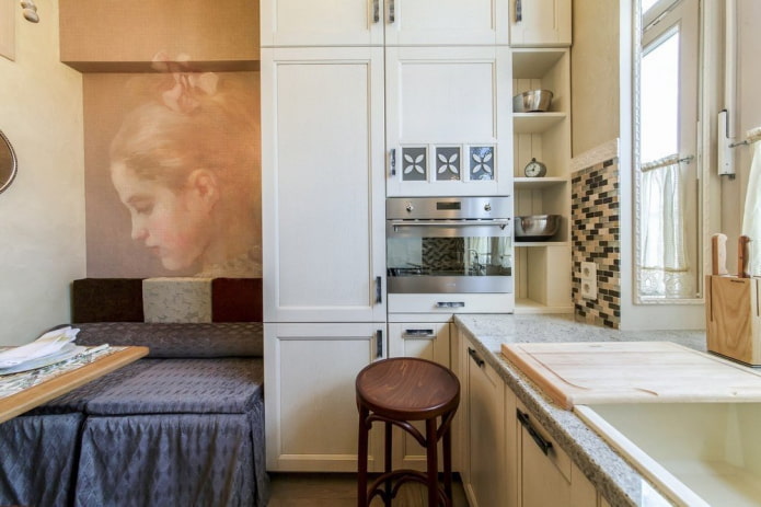 keuken-slaapkamer interieurontwerp