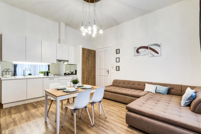 keuken-slaapkamer interieurontwerp