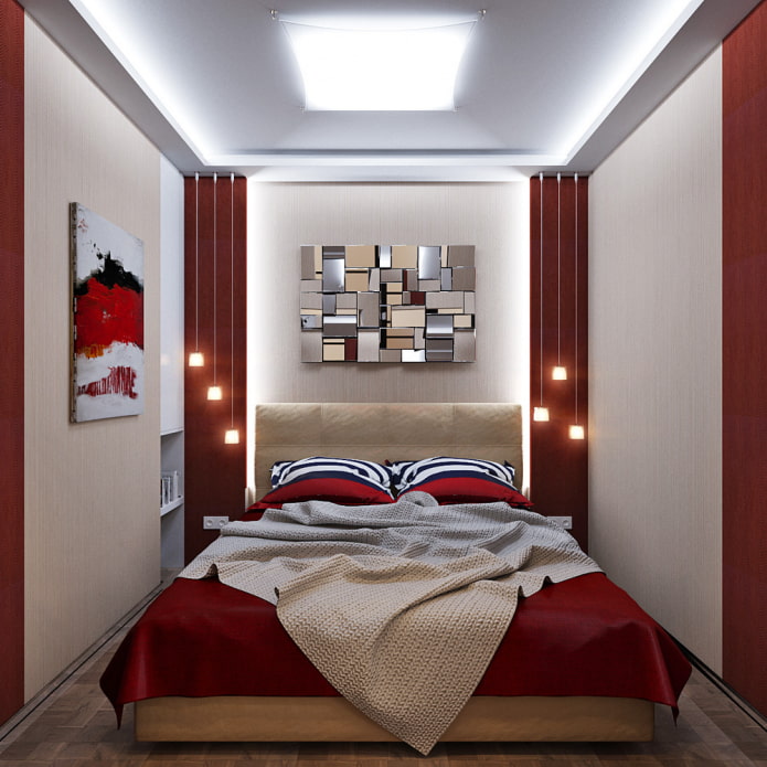 rode kleur in de slaapkamer