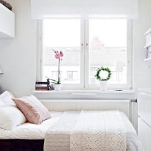 Hoe richt je een slaapkamer in op 6 vierkante meter? -0