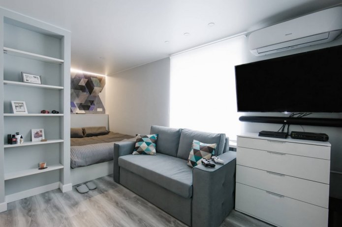 slaapbank in de slaapkamer