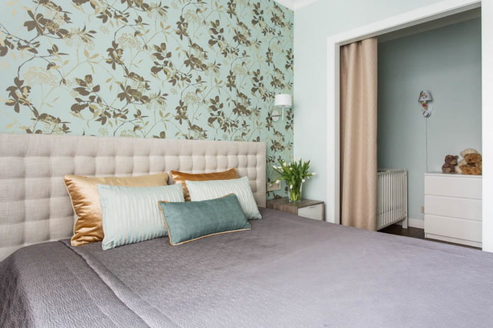 functionele indeling van een gecombineerde slaapkamer en kinderkamer