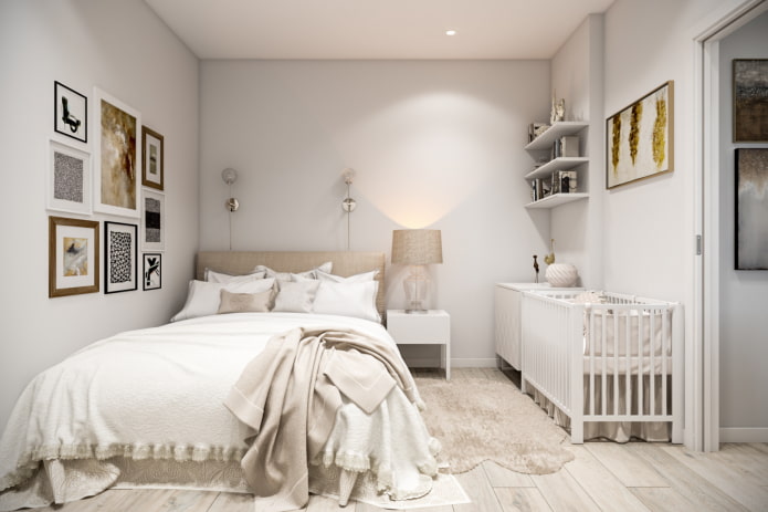 meubelopstelling in het interieur van een slaapkamer-kinderkamer