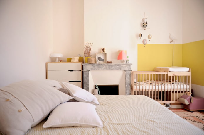 meubelopstelling in het interieur van een slaapkamer-kinderkamer