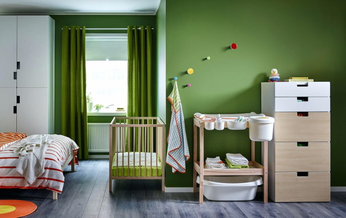 meubelopstelling in het interieur van een kinderkamer