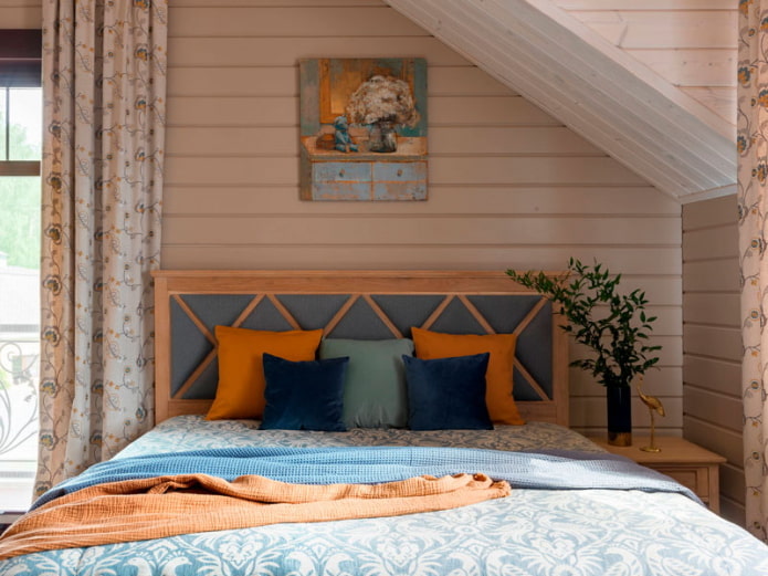 natuurlijk hout in het interieur