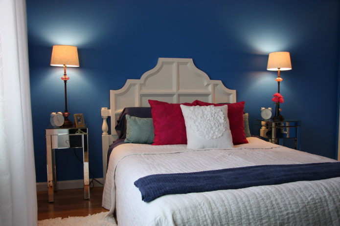 Blauwe slaapkamer