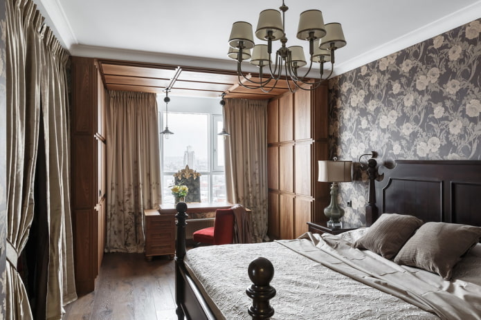 zonering van een slaapkamer gecombineerd met een loggia