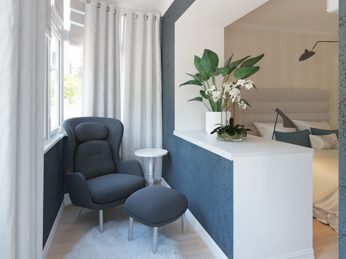 een balkon en een slaapkamer combineren