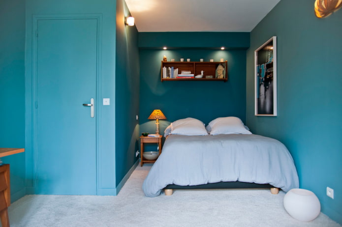 turquoise slaapkamerdecoratie
