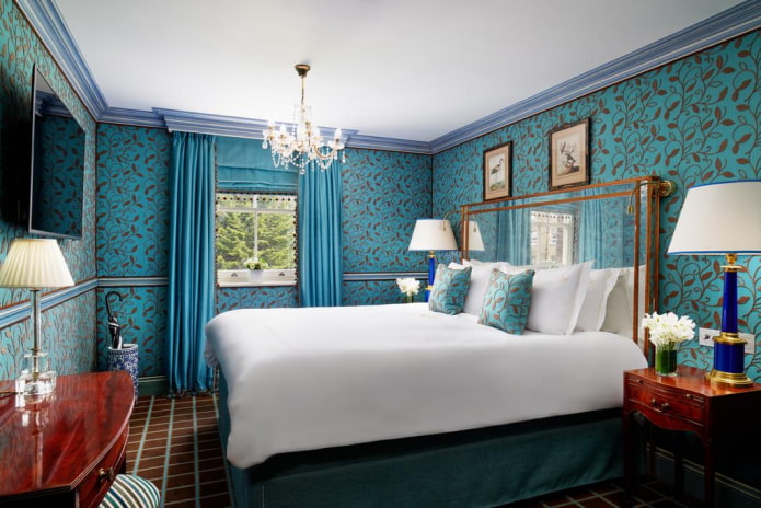 turquoise slaapkamerdecoratie