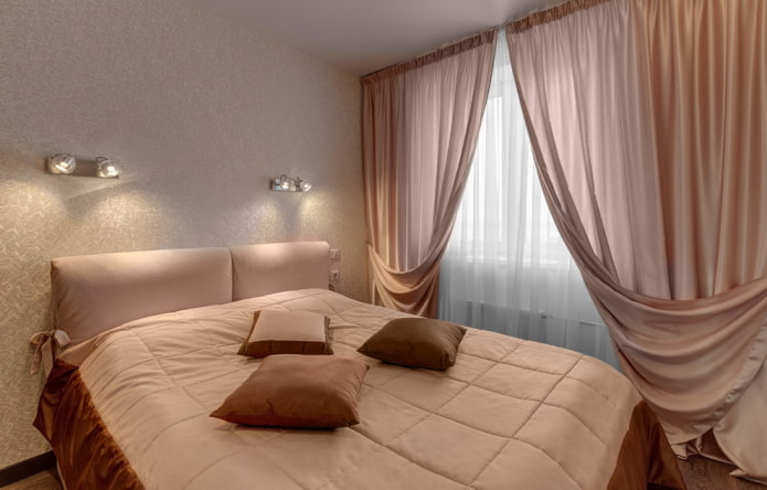 verlichting in de slaapkamer in een Chroesjtsjovka